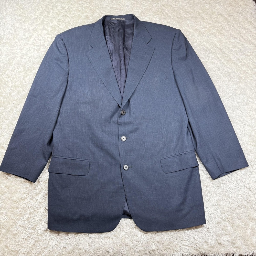 Ermenegildo Zegna Blazer Mens 54 L High Performance Wool Switzerland Work Date